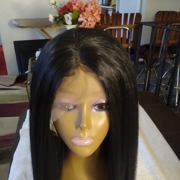 Human hair blend lace front wig - Picture 7 of 11
